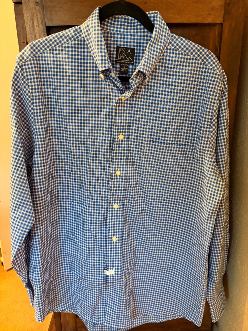 Jos. A Bank Executive Collection Tailored Dress shirt, blue checkered